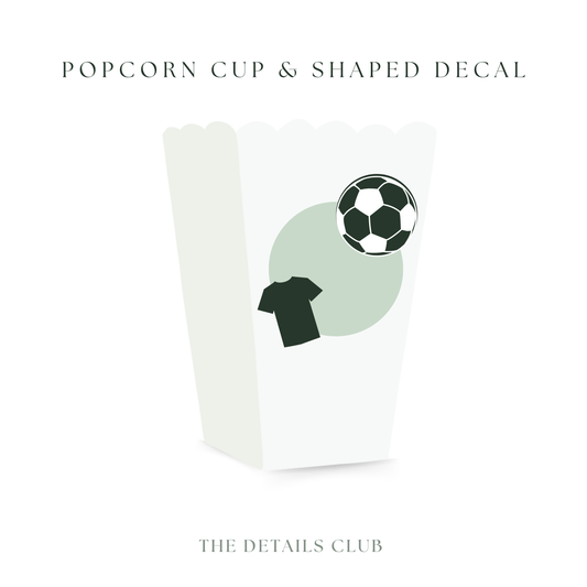 BESPOKE Popcorn Boxes with Shaped Decal