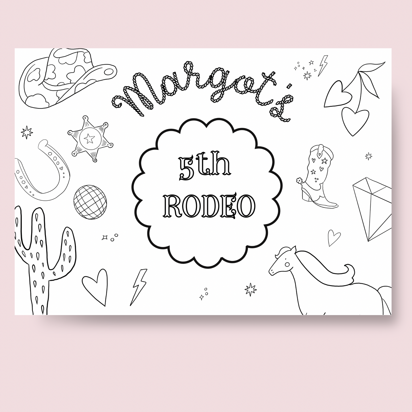 BESPOKE- A3 Colouring Table Mats