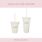 BESPOKE Vinyl Decals for Plastic Cups