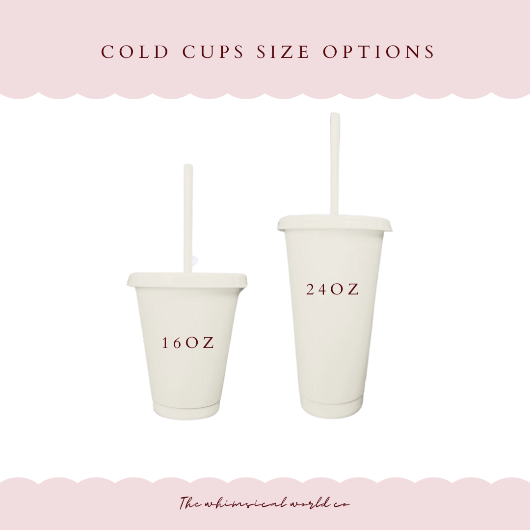 BESPOKE Vinyl Decals for Plastic Cups