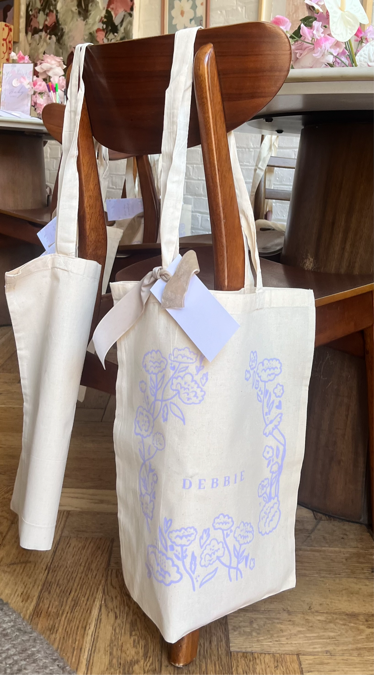 BESPOKE Canvas Tote with Vinyl Decal