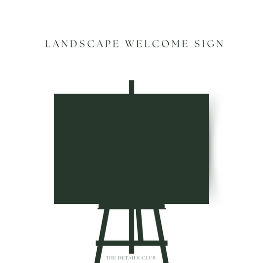 BESPOKE Landscape Welcome Sign