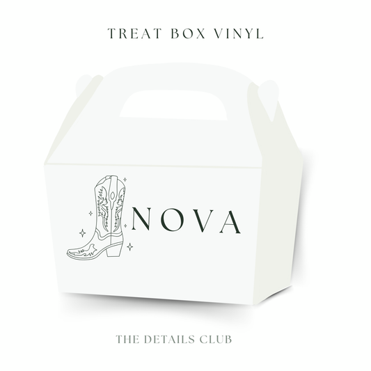 BESPOKE Treat Boxes with Vinyl Design