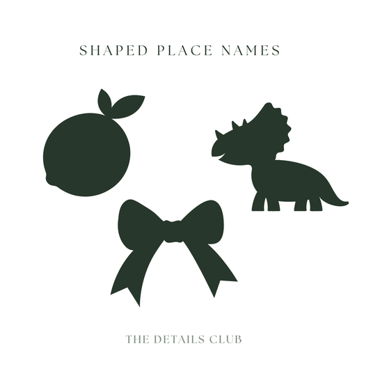 BESPOKE Shaped Place Names
