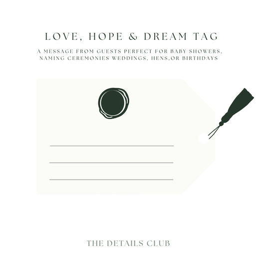 BESPOKE Love, Hope & Dreams Message Tags