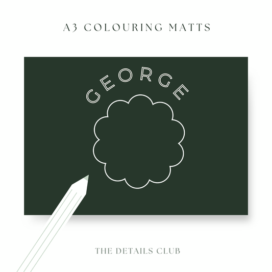 BESPOKE- A3 Colouring Table Mats