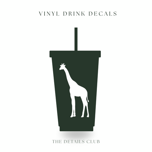 BESPOKE Vinyl Decals for Plastic Cups