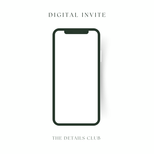 BESPOKE Digital Invite/ E-Vite