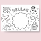 BESPOKE- A3 Colouring Table Mats