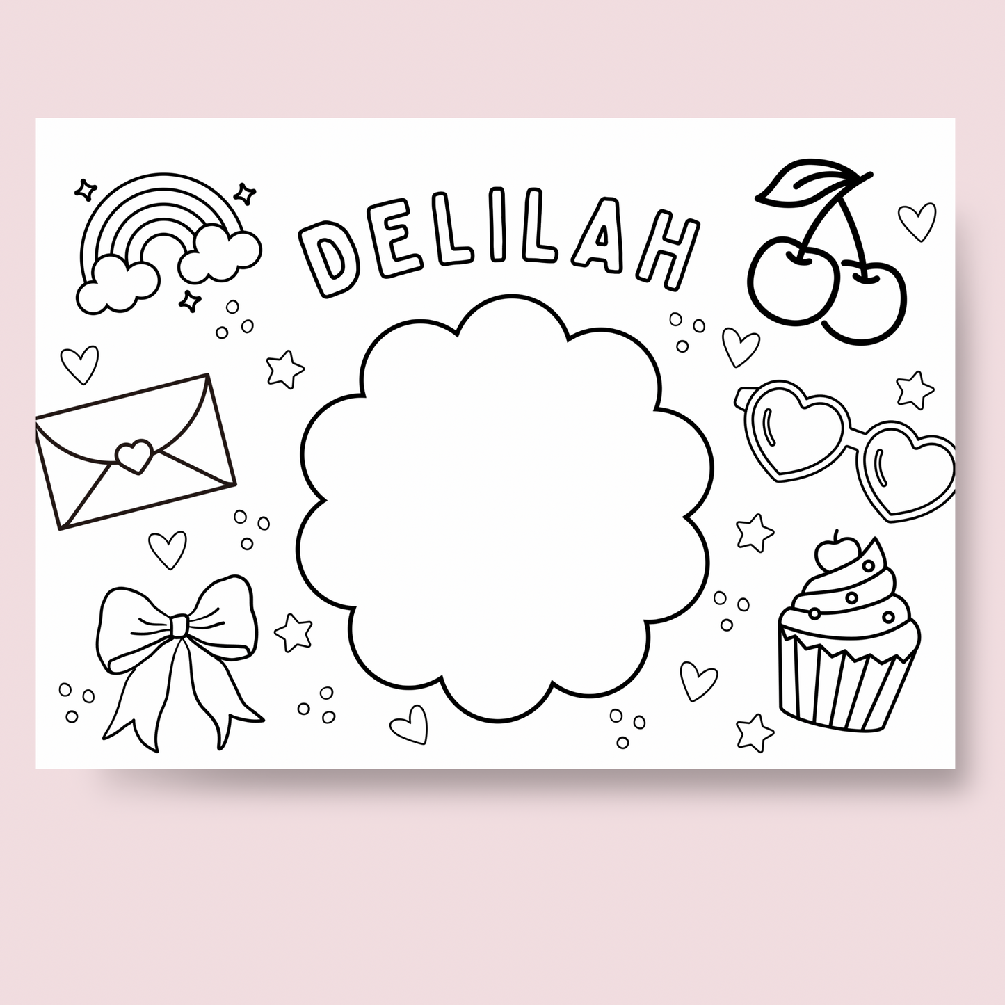 BESPOKE- A3 Colouring Table Mats