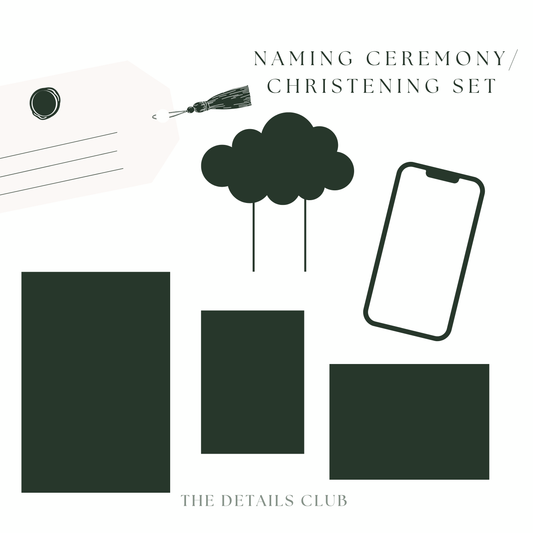 BESPOKE Naming Ceremony/ Christening Set