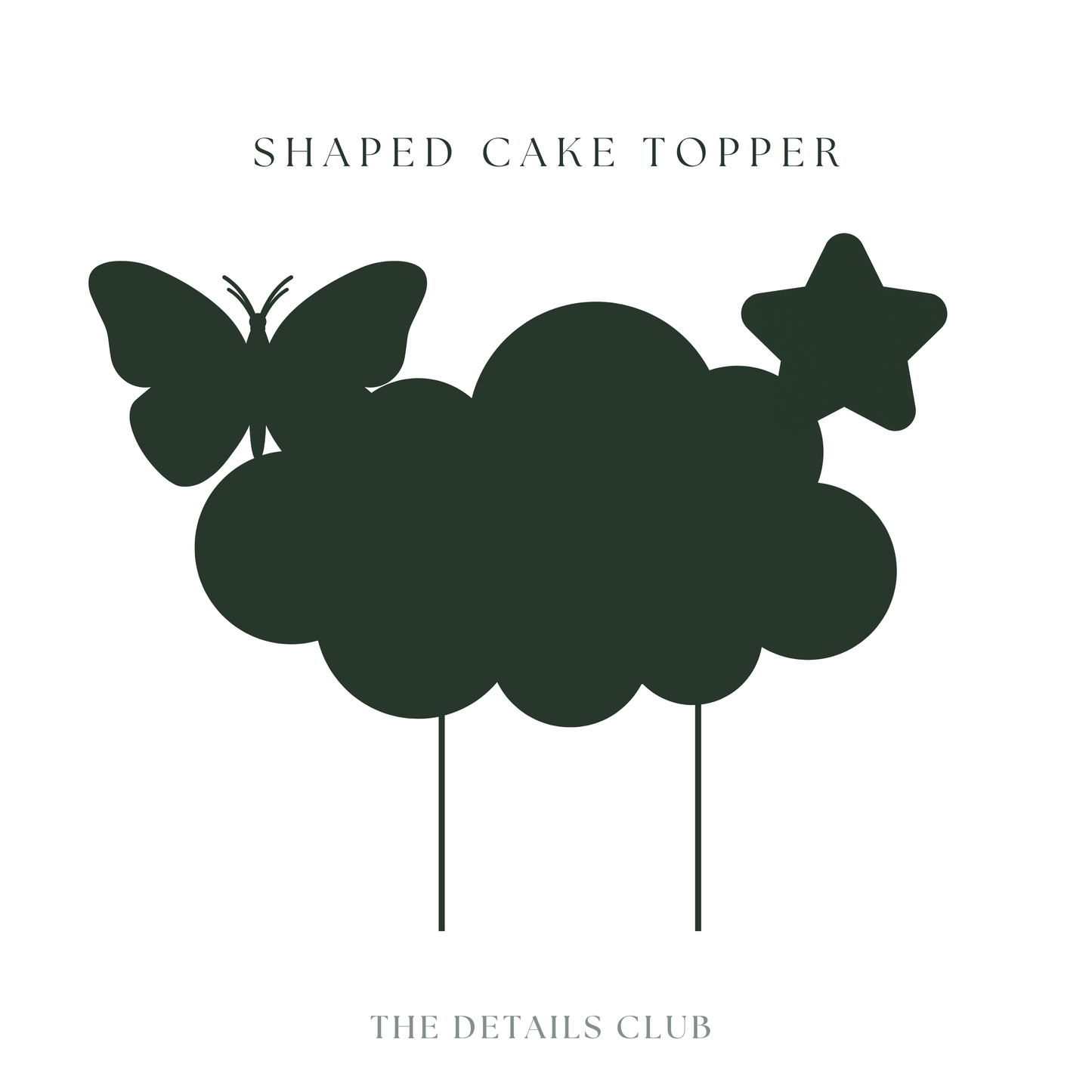 BESPOKE Shaped Cake Topper