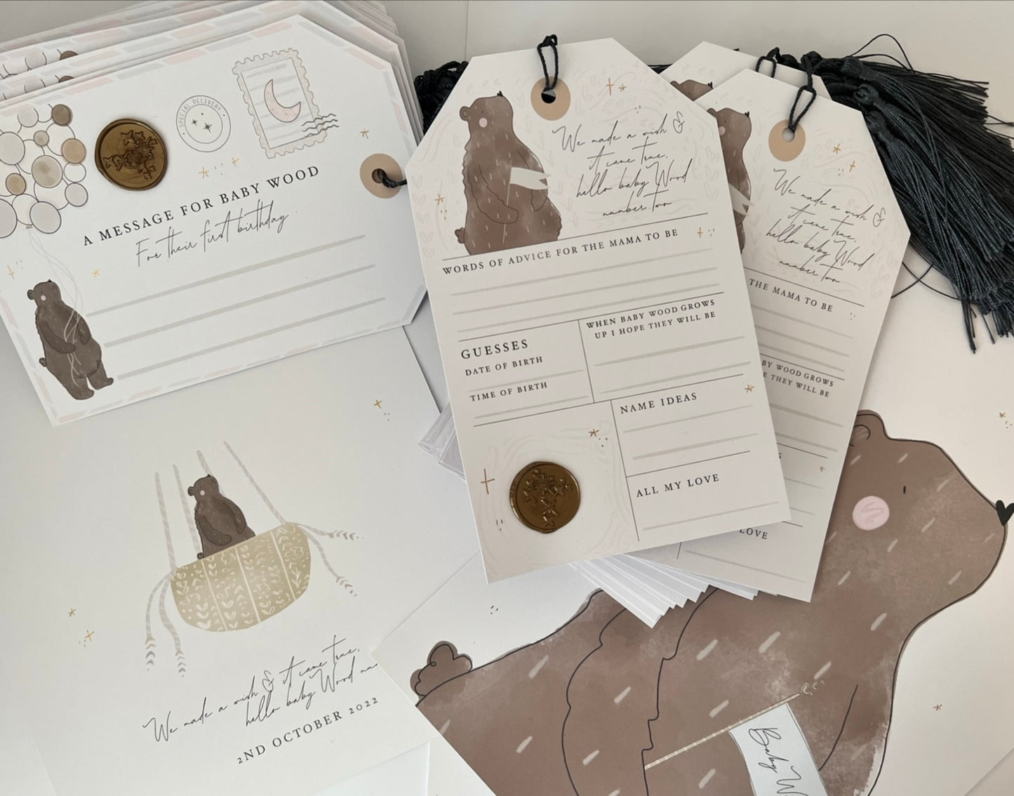 BESPOKE Advice & Guess Tags- Baby shower, Bridal, Naming Ceremony