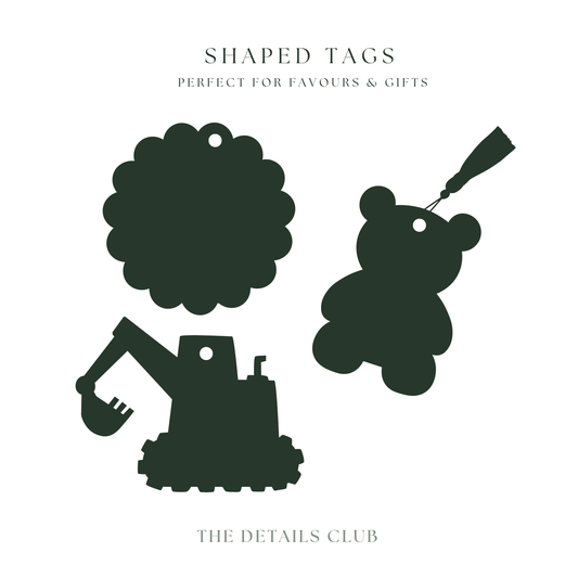 BESPOKE Shaped Tags