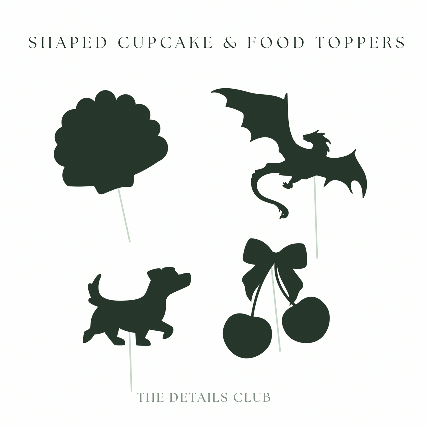 BESPOKE Cupcake & Food Topper