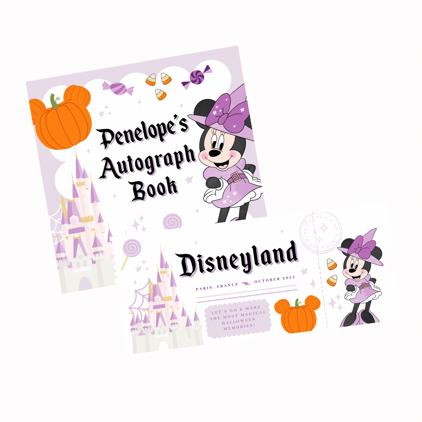 BESPOKE Autograph Book Cover and Surprise Reveal Ticket