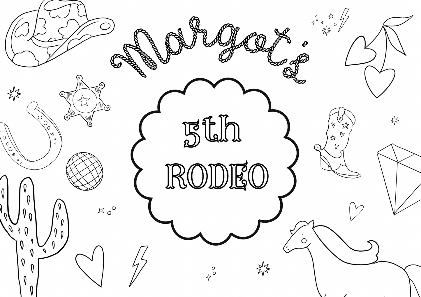 BESPOKE Colouring Sheets