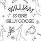 BESPOKE Colouring Sheets