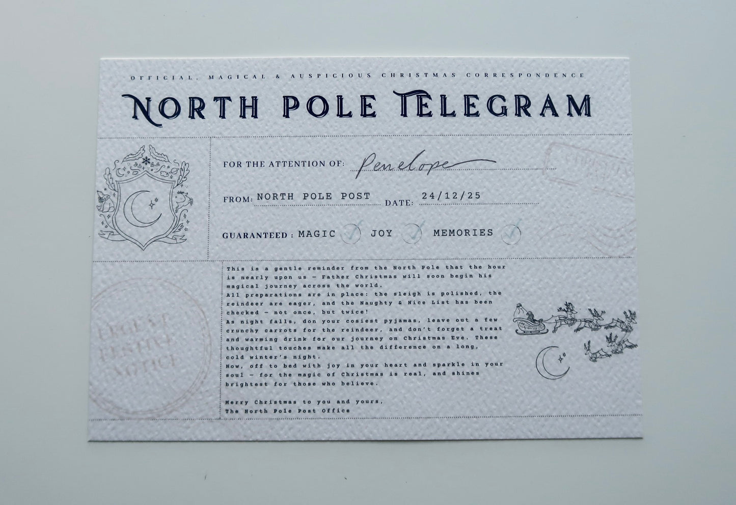 Christmas Eve Telegram