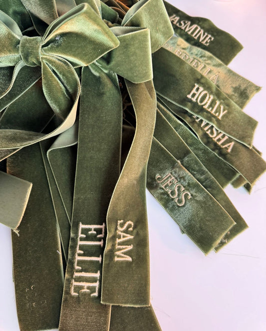Personalised Hair/ Stocking Bow